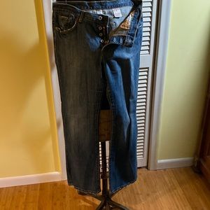 Lucky jeans size 31/12.  Easy rider with button up fly.